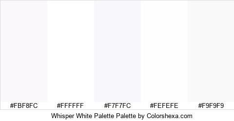 Whisper White Palette Colors Logo