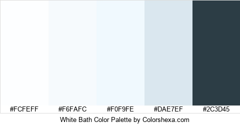 White Bath Color Colors Logo