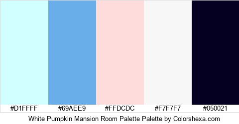 White Pumpkin Mansion Room Palette Colors Logo