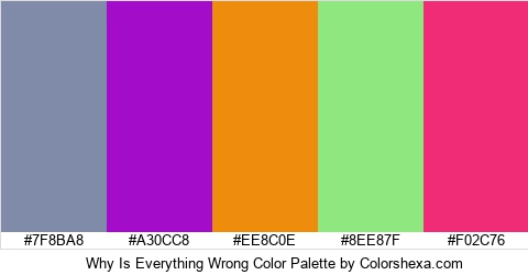 Why Is Everything Wrong Color Colors Logo