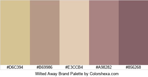Wilted Away Brand Colors Logo