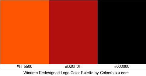 Winamp Redesigned Logo Color Colors Logo