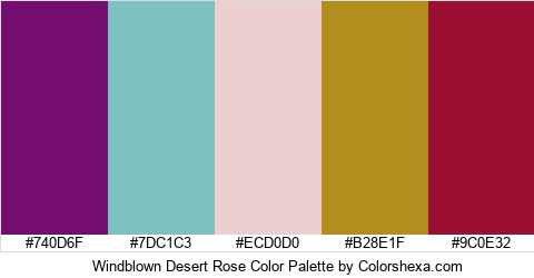 Windblown Desert Rose Color Colors Logo