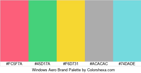 Windows Aero Brand Colors Logo
