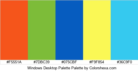 Windows Desktop Palette Colors Logo