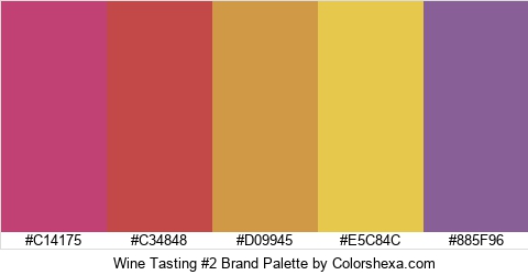 Wine Tasting #2 Brand Colors Logo