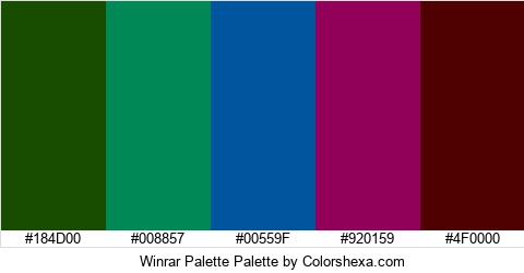 Winrar Palette Colors Logo