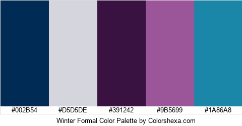 Winter Formal Color Colors Logo