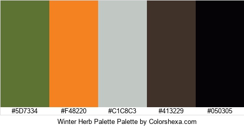 Winter Herb Palette Colors Logo