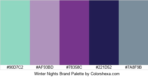 Winter Nights Brand Colors Logo