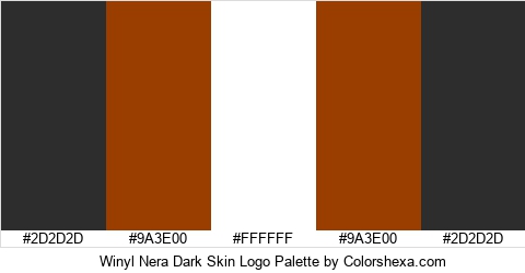 Winyl Nera Dark Skin Logo Colors Logo