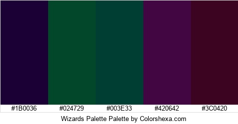 Wizards Palette Colors Logo