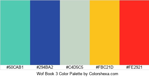 Wof Book 3 Color Colors Logo