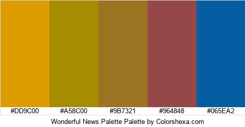 Wonderful News Palette Colors Logo