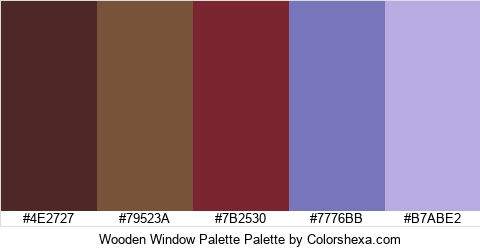 Wooden Window Palette Colors Logo
