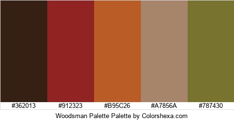 Woodsman Palette Colors Logo