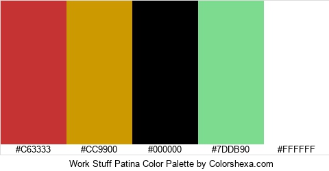 Work Stuff Patina Color Colors Logo