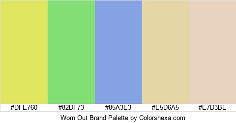 Worn Out Brand Colors Logo