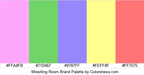 Wrestling Room Brand Colors Logo