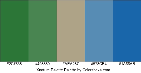 Xnature Palette Colors Logo