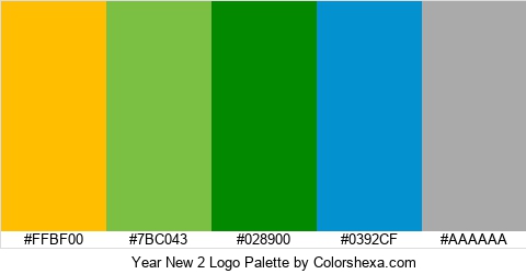 Year New 2 Logo Colors Logo