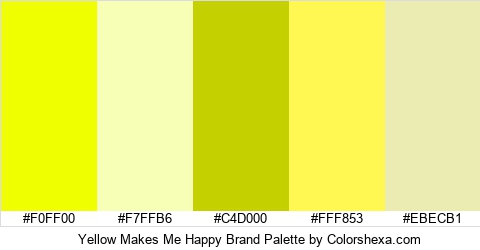 Yellow Makes Me Happy Brand Colors Logo