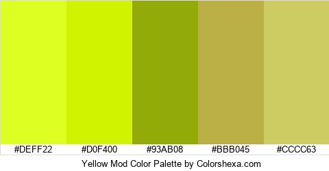 Yellow Mod Color Colors Logo