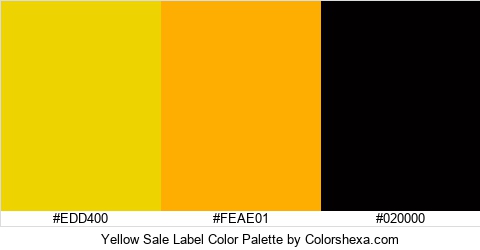 Yellow Sale Label Color Colors Logo