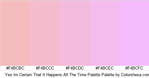 Yes Im Certain That It Happens All The Time Palette Colors Logo