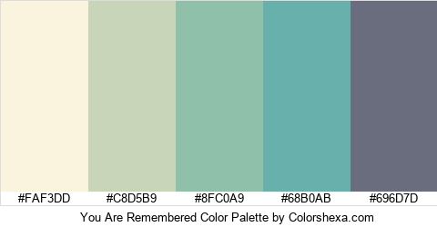 You Are Remembered Color Colors Logo