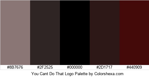 You Cant Do That Logo Colors Logo