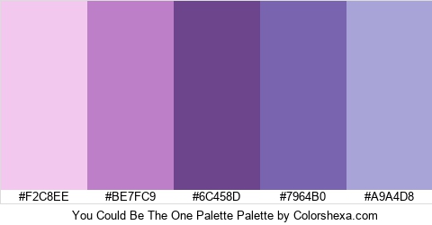 You Could Be The One Palette Colors Logo