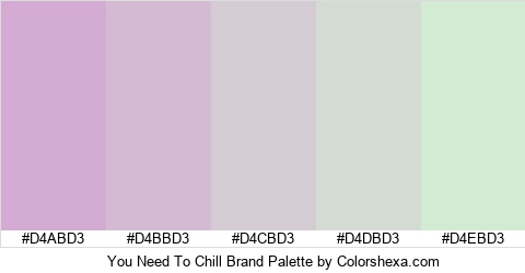 You Need To Chill Brand Colors Logo