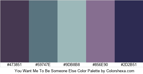 You Want Me To Be Someone Else Color Colors Logo