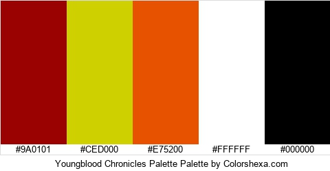 Youngblood Chronicles Palette Colors Logo