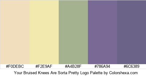 Your Bruised Knees Are Sorta Pretty Logo Colors Logo