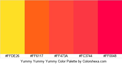 Yummy Yummy Yummy Color Colors Logo