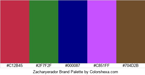Zacharyerador Brand Colors Logo