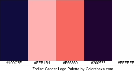 Zodiac Cancer Logo Colors Logo