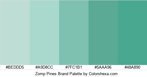 Zomp Pines Brand Colors Logo